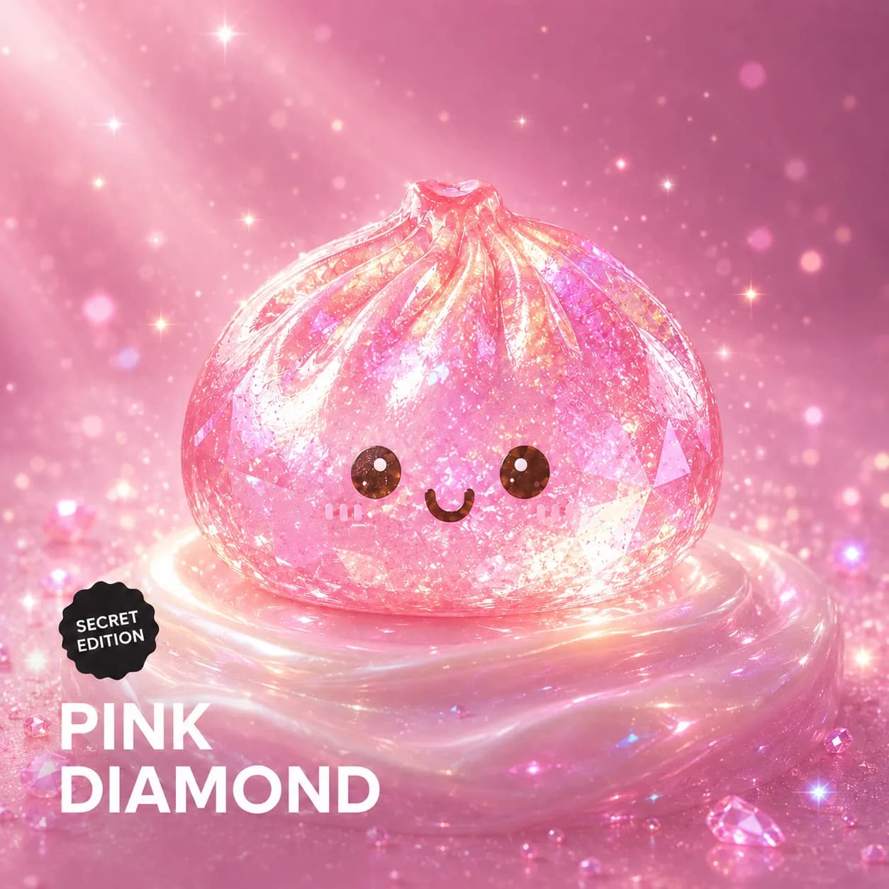 Pink Diamond rare glitter dumpling